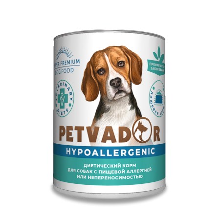 Petvador VET Hypoallergenic консервы для собак 340 г 1