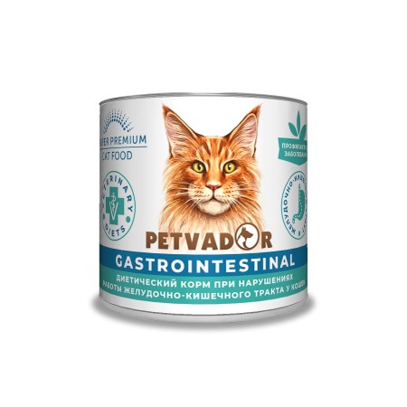 Petvador VET Gastrointestinal консервы для кошек 240 г 1