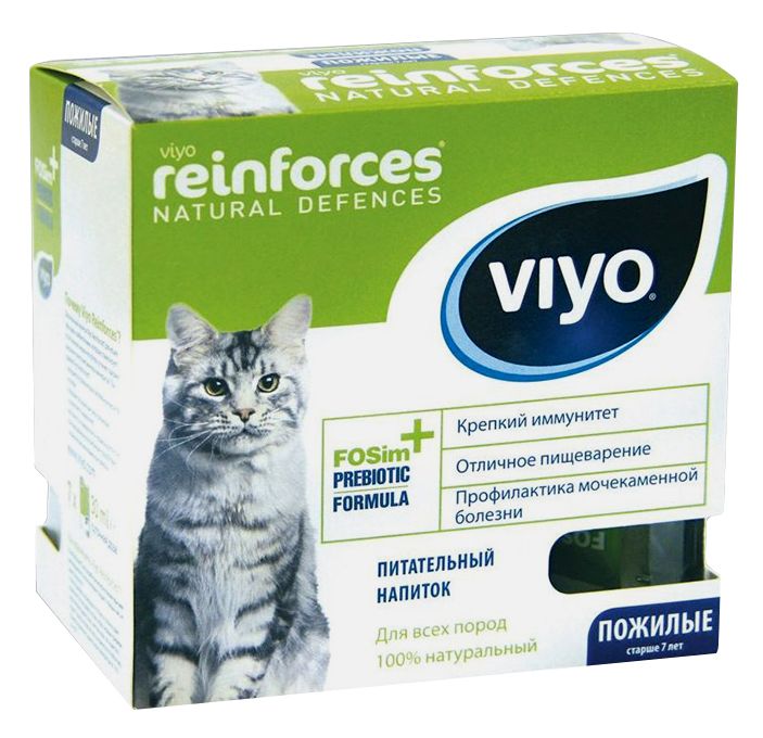 VIYO Напиток-пребиотик для кошек пожилых 7х30 мл (цена за 1 шт) 1