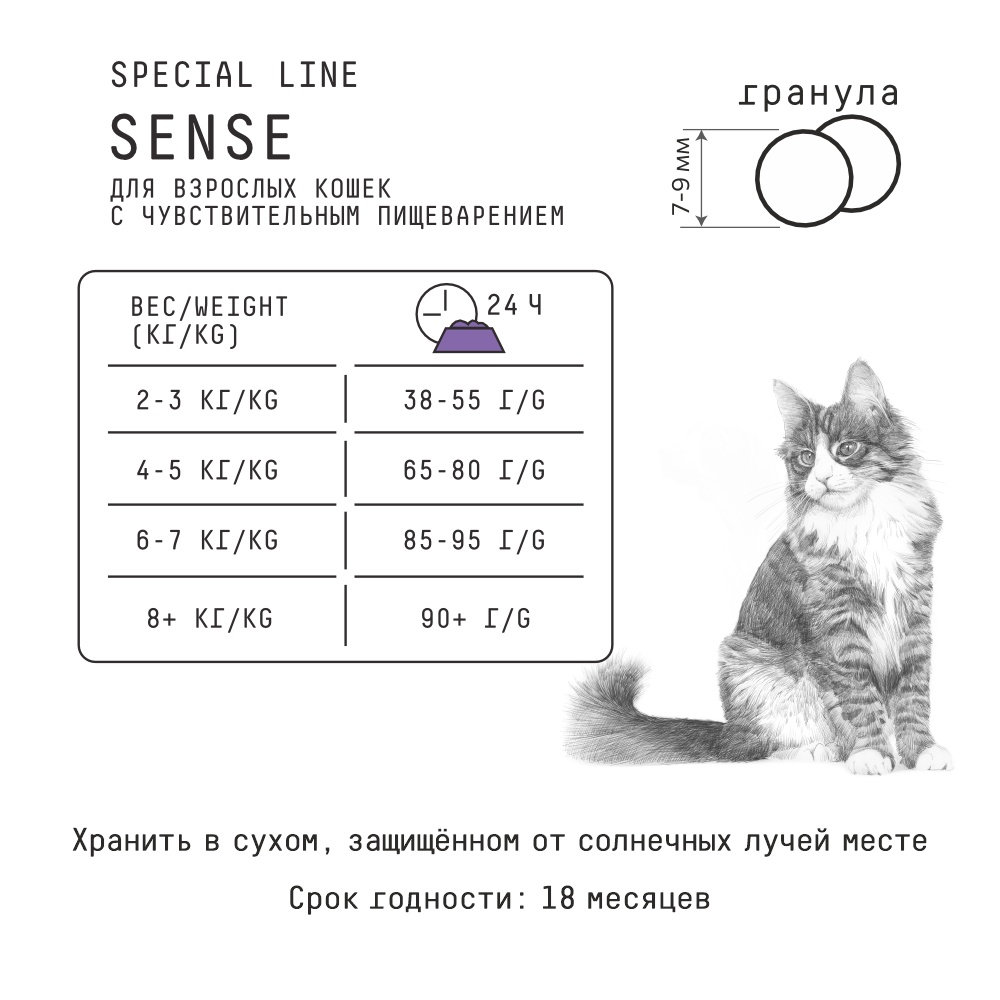 AJO Cat Sense Курица/Олень/Гречка для кошек 5