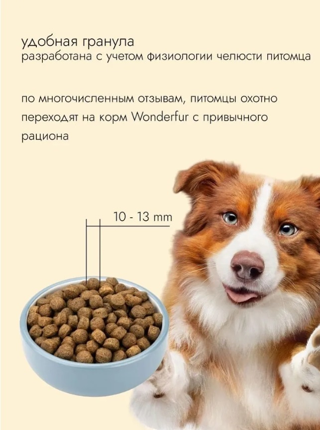 Wonderfur Adult All breeds Говядина/Рис для собак 4