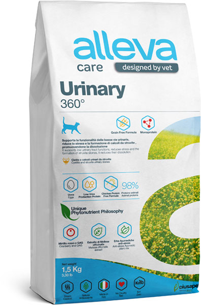 Alleva Care Urinary 360 для кошек 1,5 кг 1