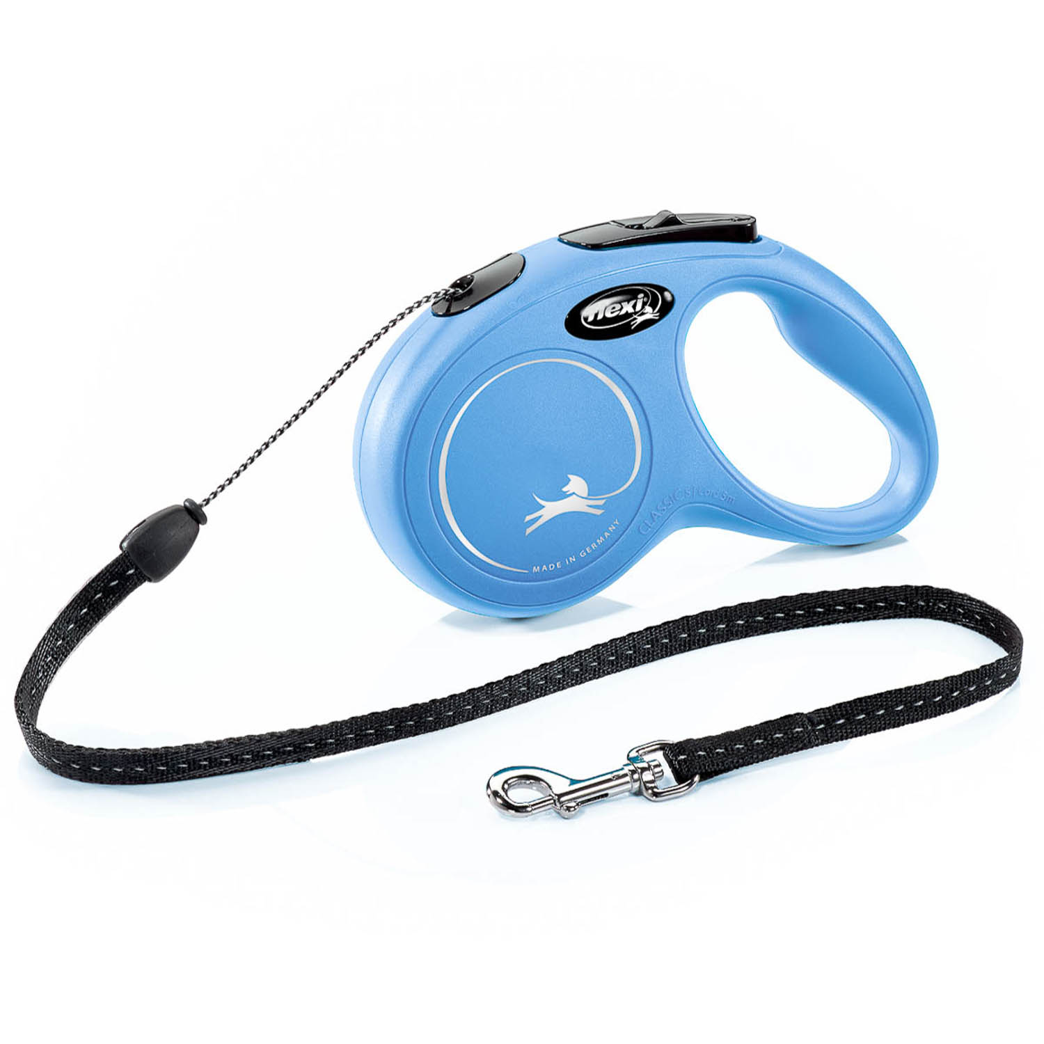 Поводок-Рулетка Flexi New Classic Синий для собак трос 1