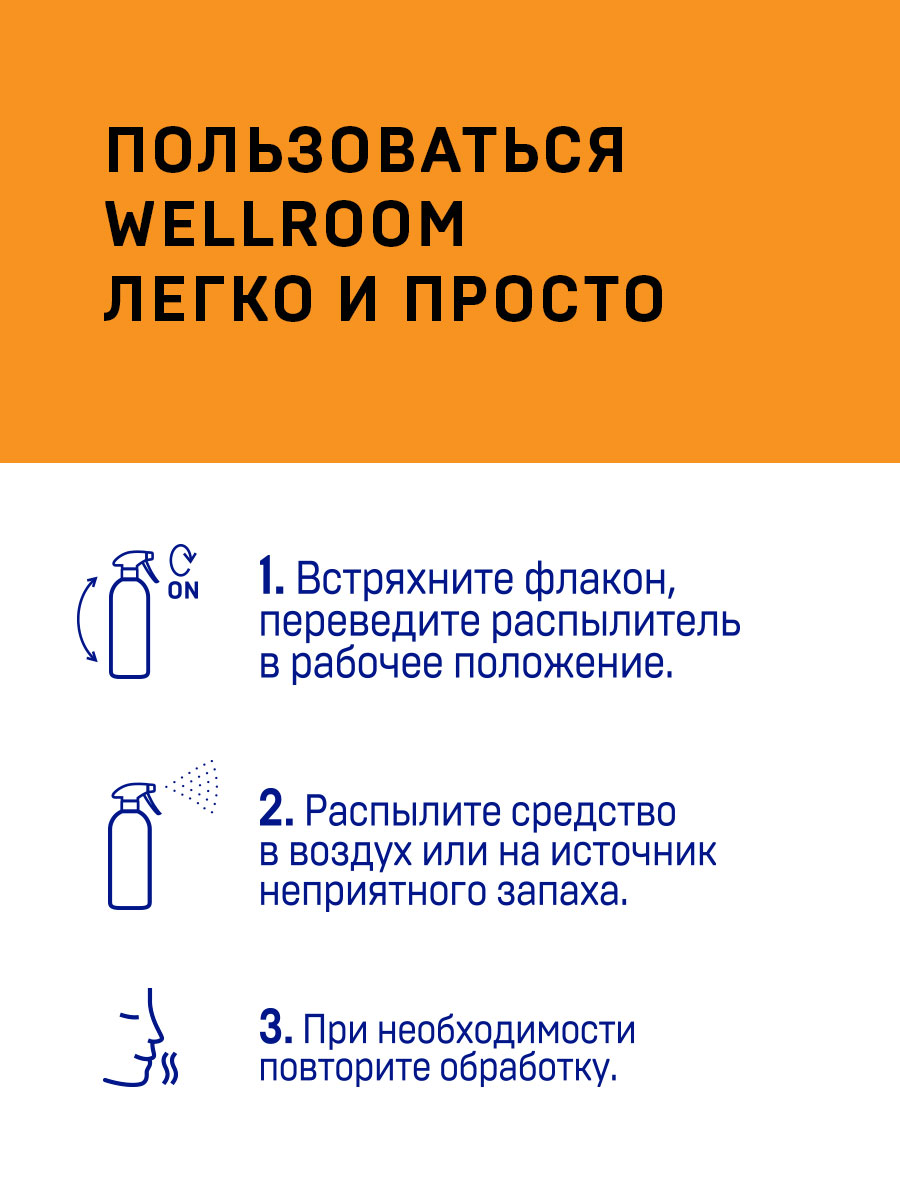 Спрей Wellroom Нейтрализатор запаха против меток собак цитрус 500 мл -  купить по цене от 509 рублей в Новосибирске | Мокрый Нос