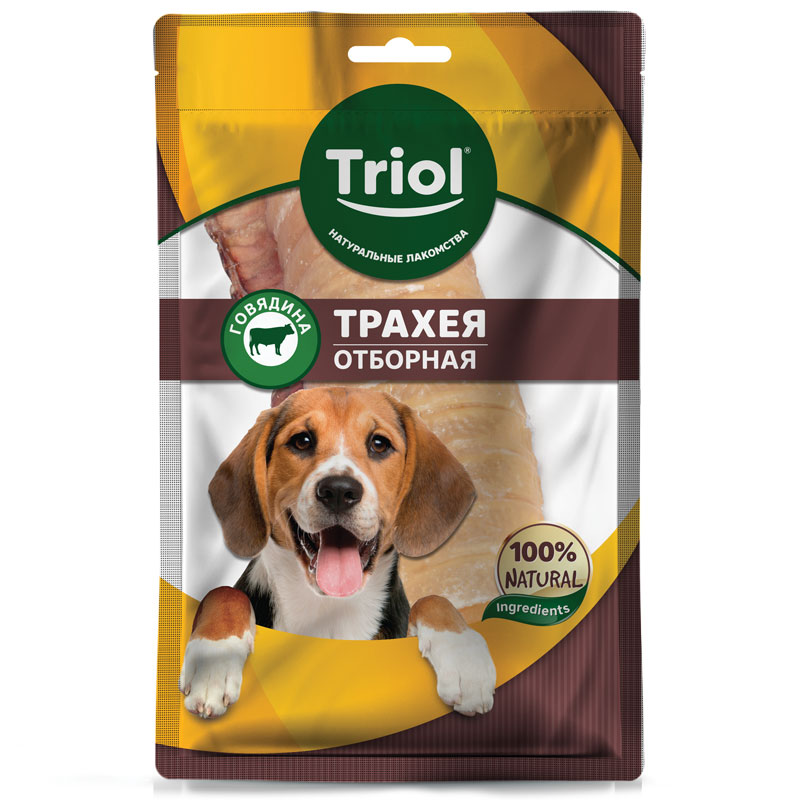 Лакомство Triol Трахея говяжья отборная для собак 35 г