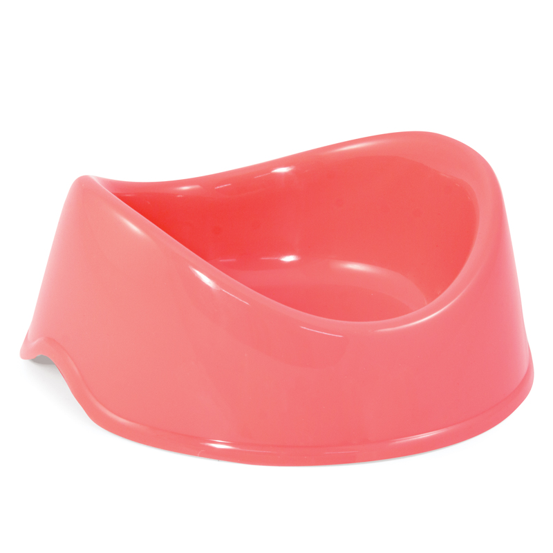 Миска Gamma Бисквит пластмассовая коралловый для животных 250 мл