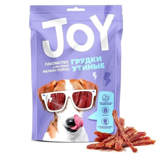 Лакомство Joy Грудки утиные для мини пород собак 60 г