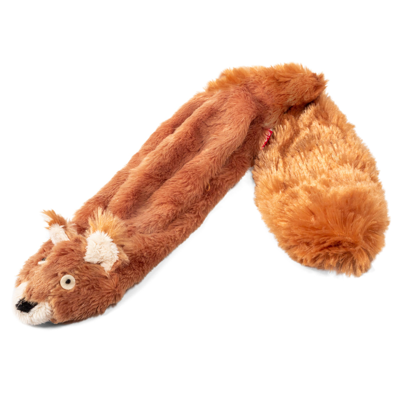 Игрушка GiGwi Шкурка белки с пищалкой для собак 2