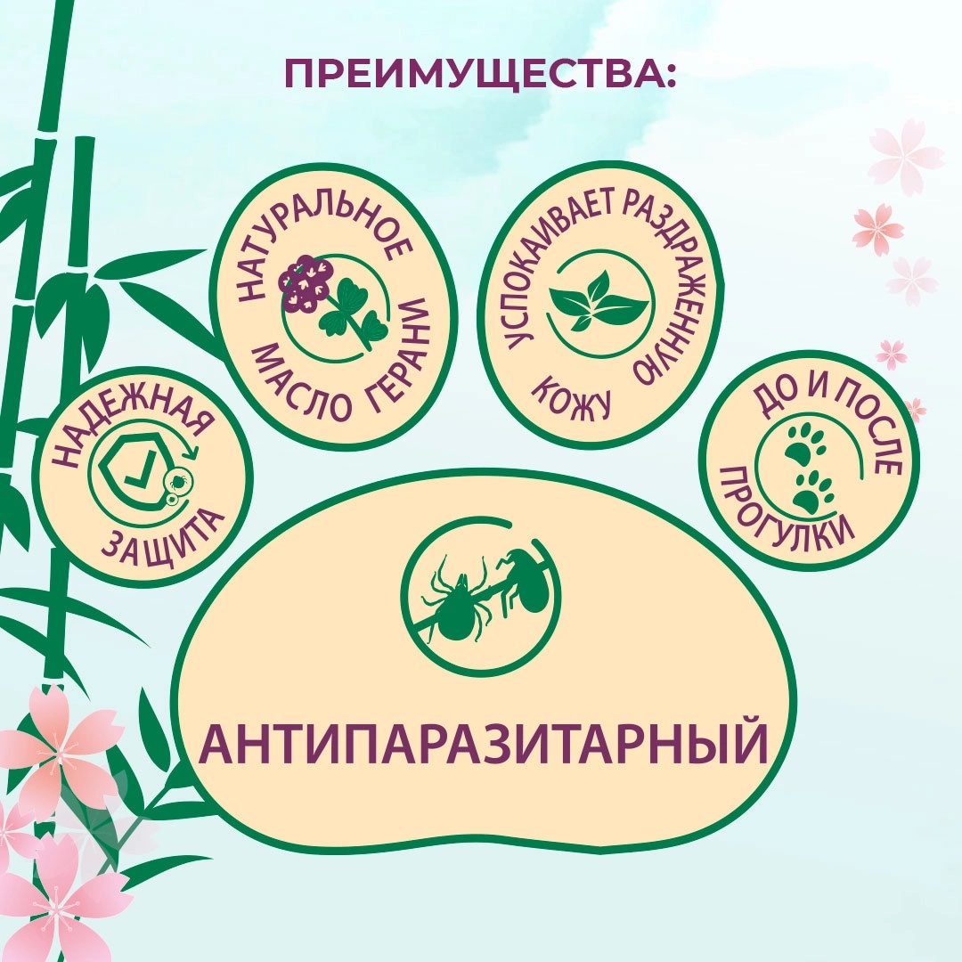 Шампунь Toshiko Антипаразитарный для кошек 300 мл 3