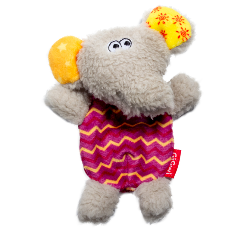 Игрушка GiGwi Слон со сменными пищалками для собак 13 см