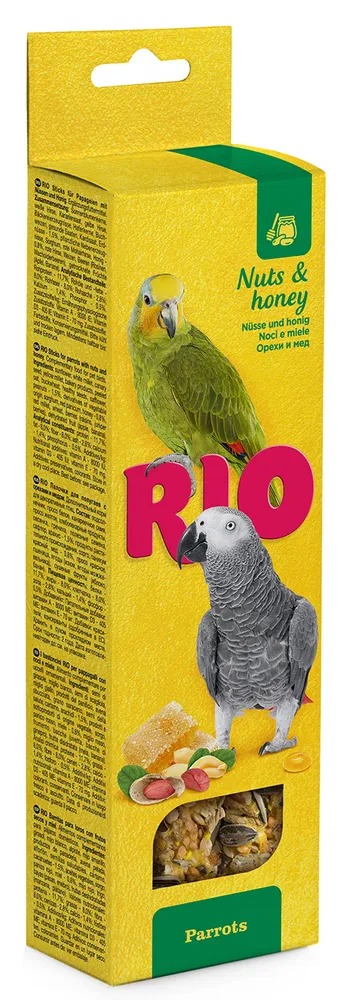Rio палочки для крупных попугаев мед и орехи 2 шт