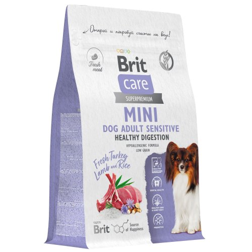 Brit Care Sensitive Mini Adult Healthy Digestion Индейка/Ягнёнок для собак