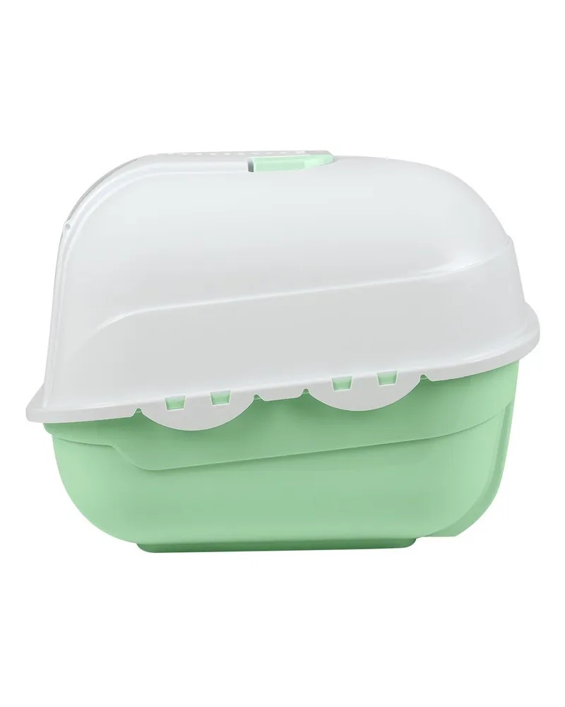 Биотуалет Stefan с совком  53*41*42 бирюзовый для кошек 3