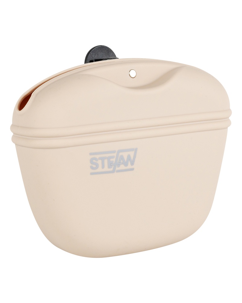 Сумочка Stefan для лакомств силиконовая бежевая для собак 21,5*10*5 см 
