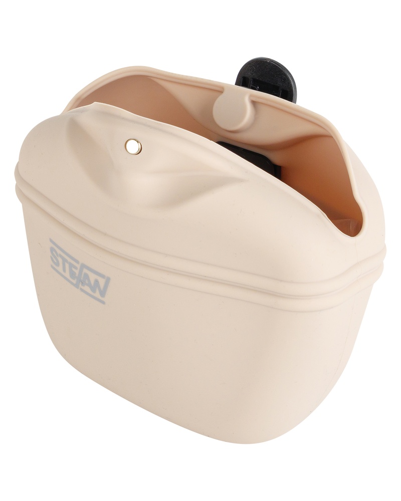 Сумочка Stefan для лакомств силиконовая бежевая для собак 21,5*10*5 см  6