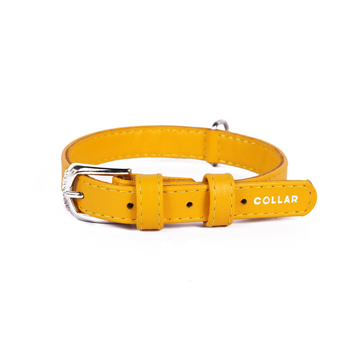Ошейник CoLLaR Glamour Желтый 25 мм 38-49 см для собак