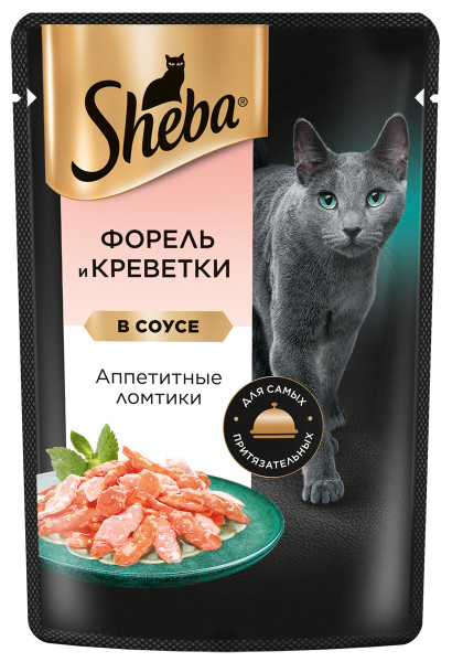 Sheba Форель/креветки пауч для кошек 75 г