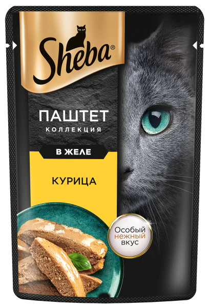 Sheba Курица паштет пауч для кошек 75 г