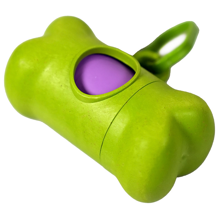 Диспенсер Mr. Kranch Биоразлагаемый для выгула пластик зеленый для животных мелких 8*4 см 4