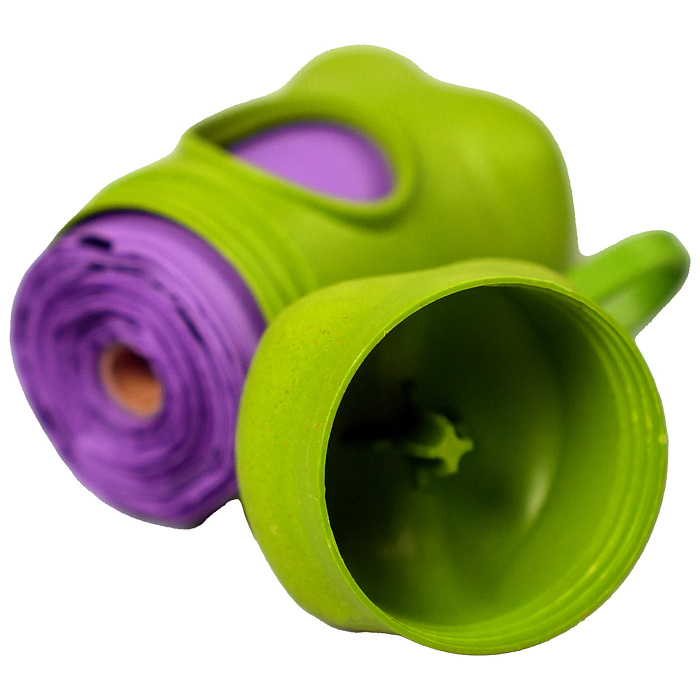 Диспенсер Mr. Kranch Биоразлагаемый для выгула пластик зеленый для животных мелких 8*4 см 5