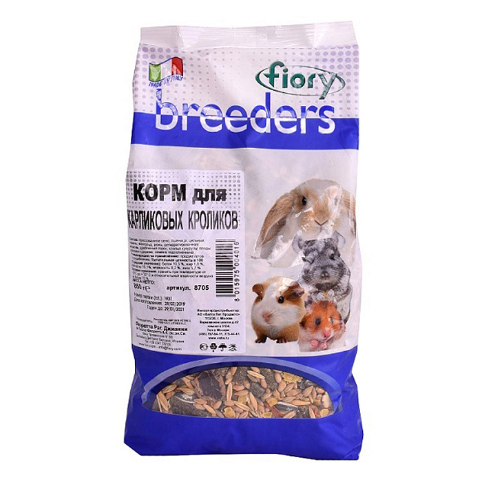 Fiory Breeders корм для кроликов 850 г