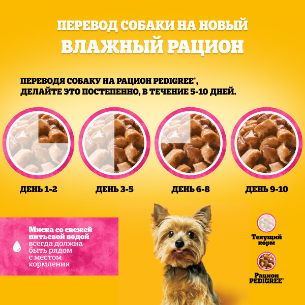 Pedigree Ягненок/Овощи в соусе пауч для собак мелких пород 85 г 5