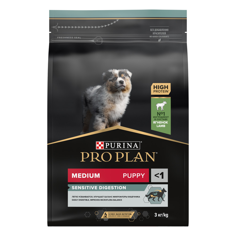 Pro Plan Medium Puppy Sensitive Digestion Ягненок/Рис для щенков