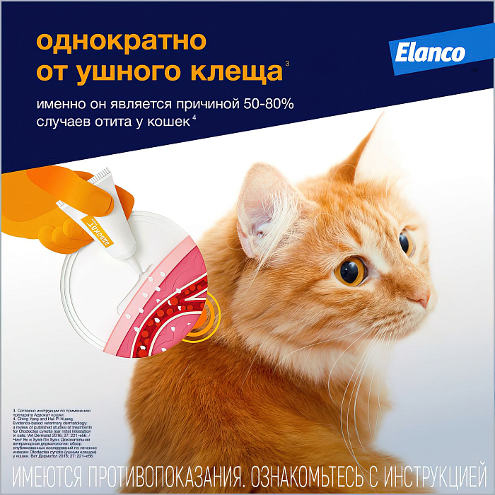 Адвокат капли на холку для кошек (1 пипетка) 5