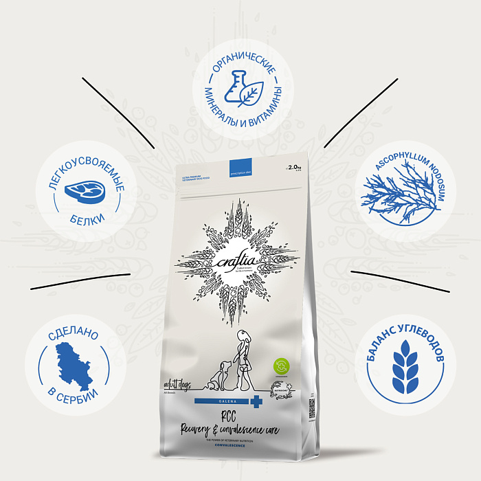 Craftia Galena Recovery&Convalescence Care для собак 2 кг 3