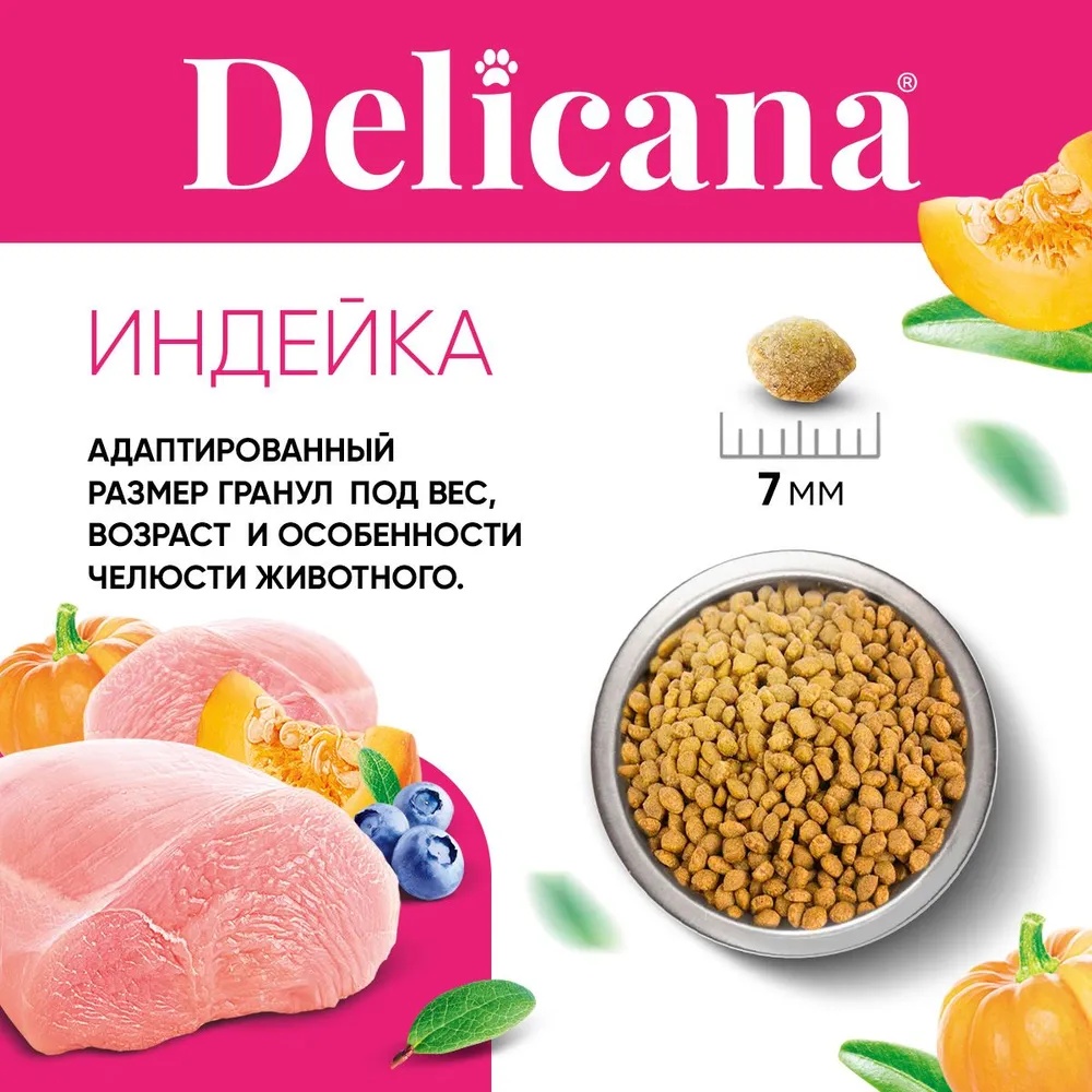 Delicana Sensitive Индейка для котят 4