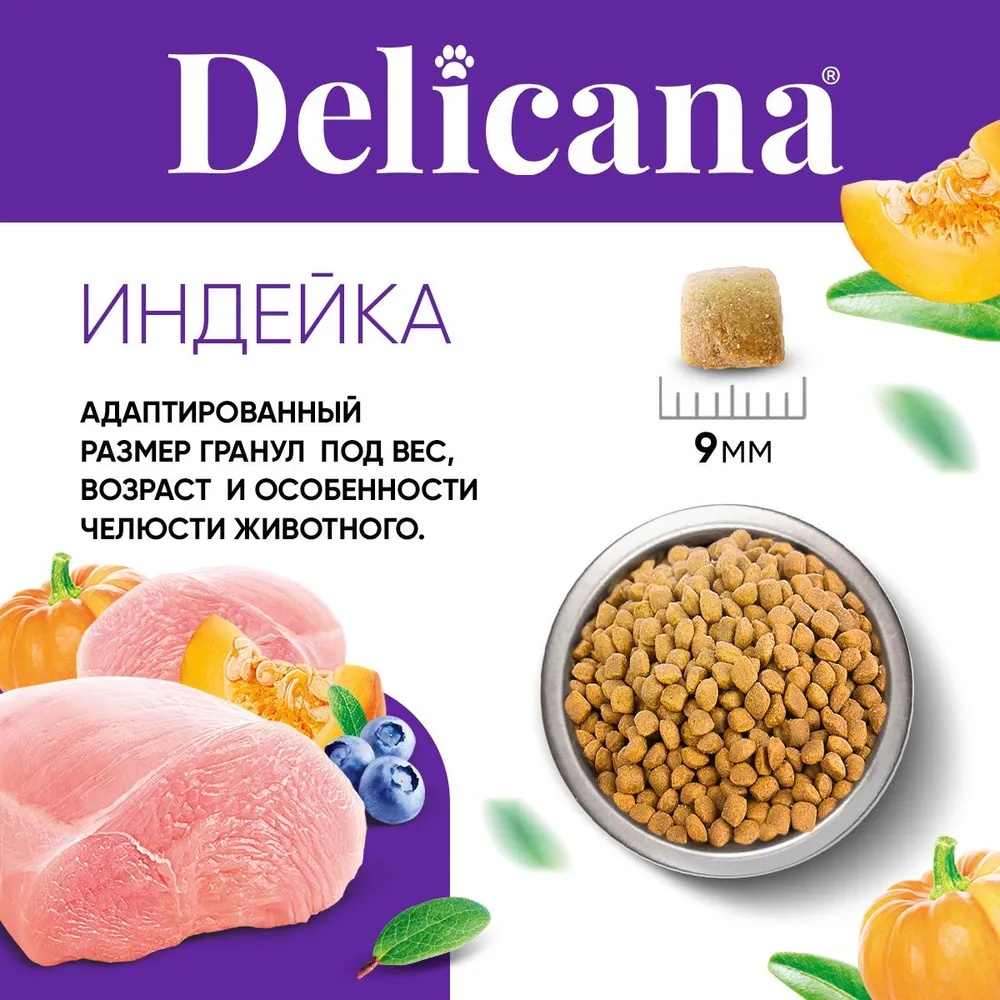 Delicana Sensitive Индейка для кошек 5