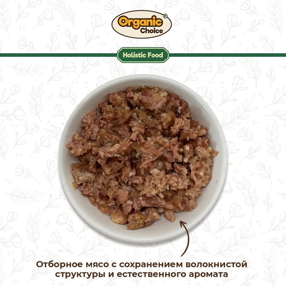 Organic Сhoice Adult Говядина конс. для собак 100 г 3