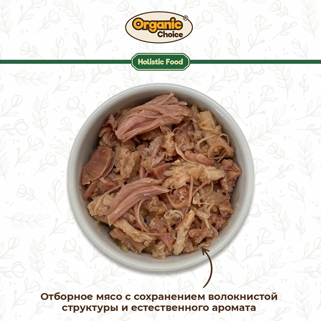 Organic Сhoice Adult Курица конс. для собак 340 г 3