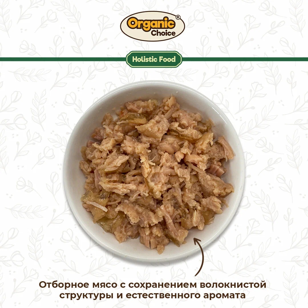 Organic Сhoice Holistic Adult кролик конс для собак 100 г 3