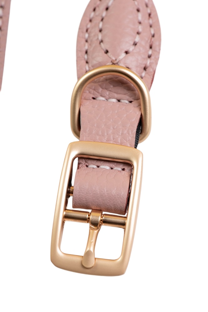 Ошейник VG Рустик комбинированный розовый для собак S 2*26-34 см 2