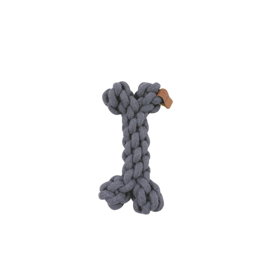 Игрушка Mpets Косточка серая для собак 19 см 2