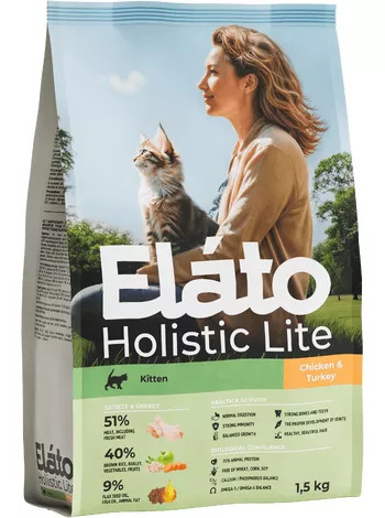 Elato Holistic Lite Kitten Курица-индейка 2