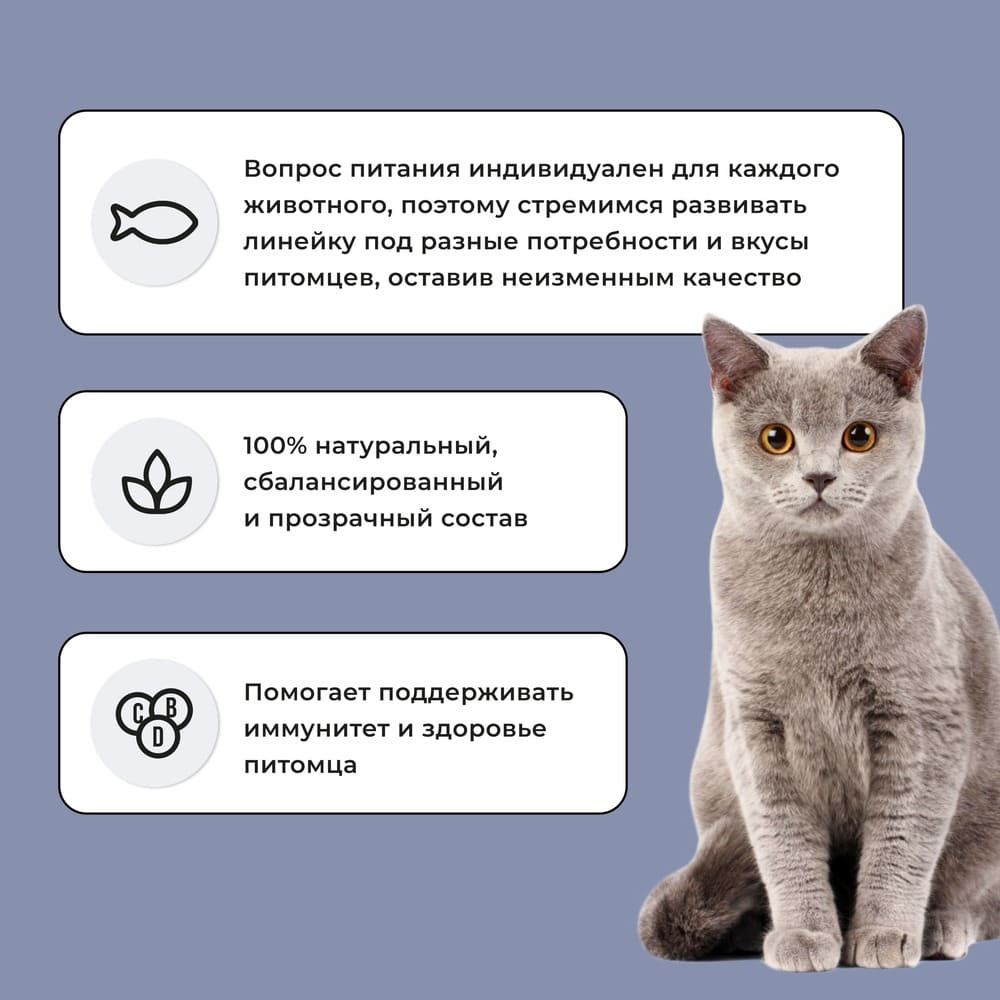 Bowl Wow Kitten Индейка/Курица/Черника для котят 5