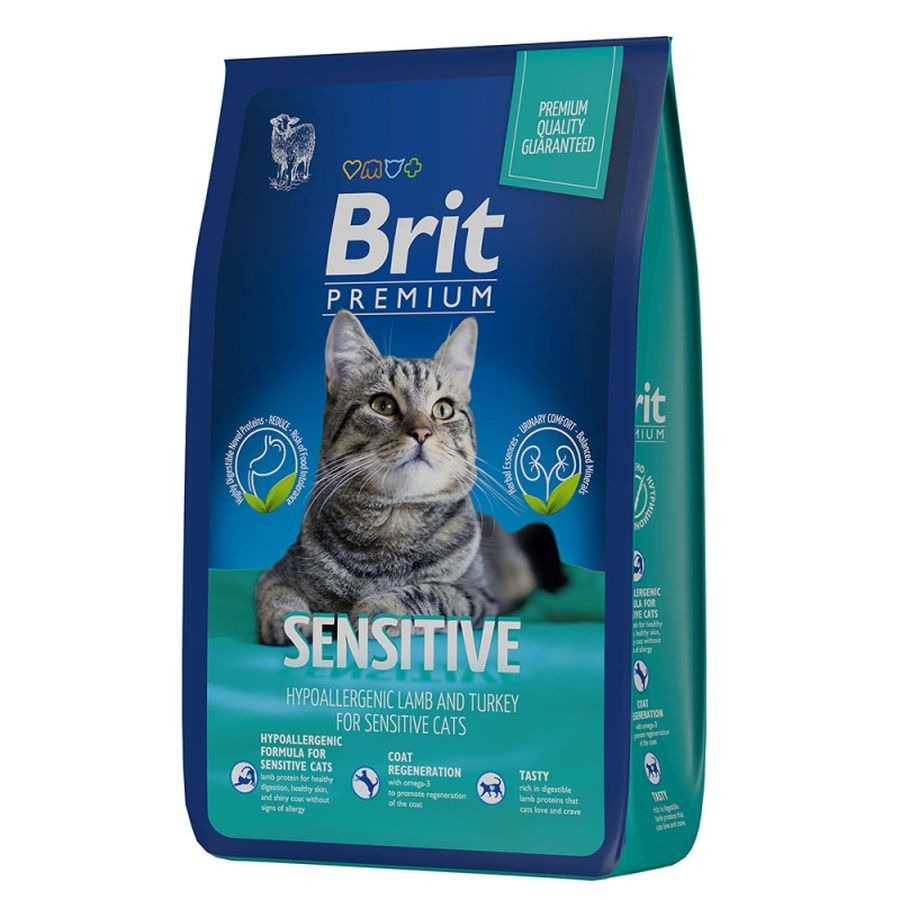 Brit Premium Cat Sensitive Ягненок/Индейка для кошек 2