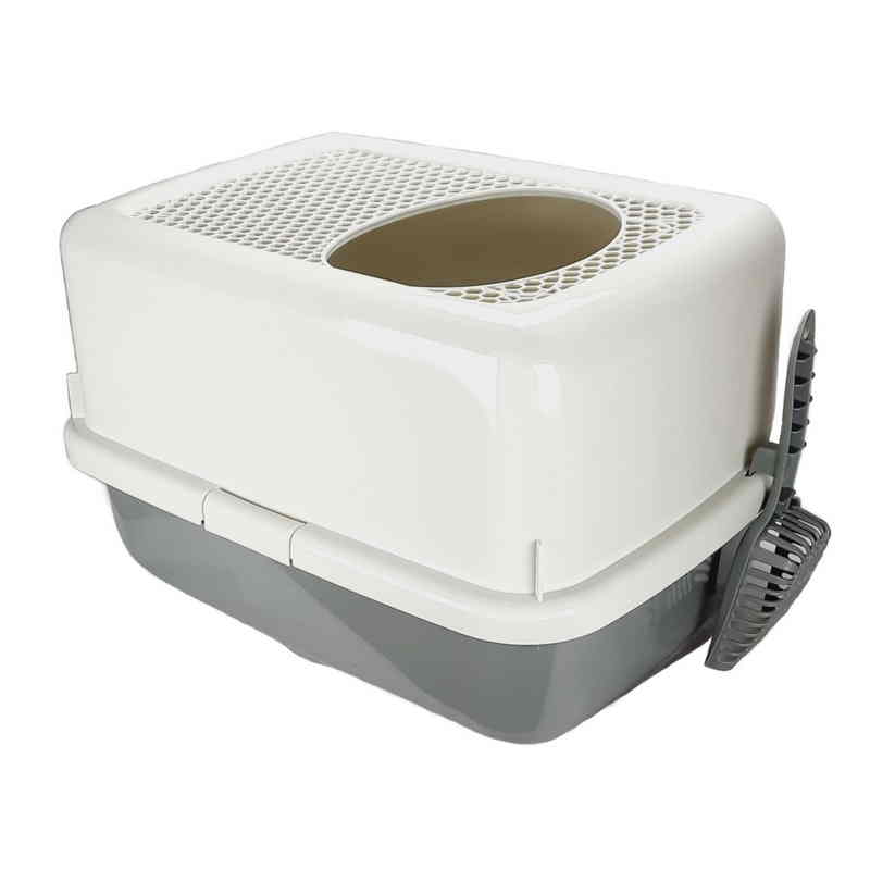 Туалет Dogman Лофт с совком закрытый д/кош 57*40*33 см 2