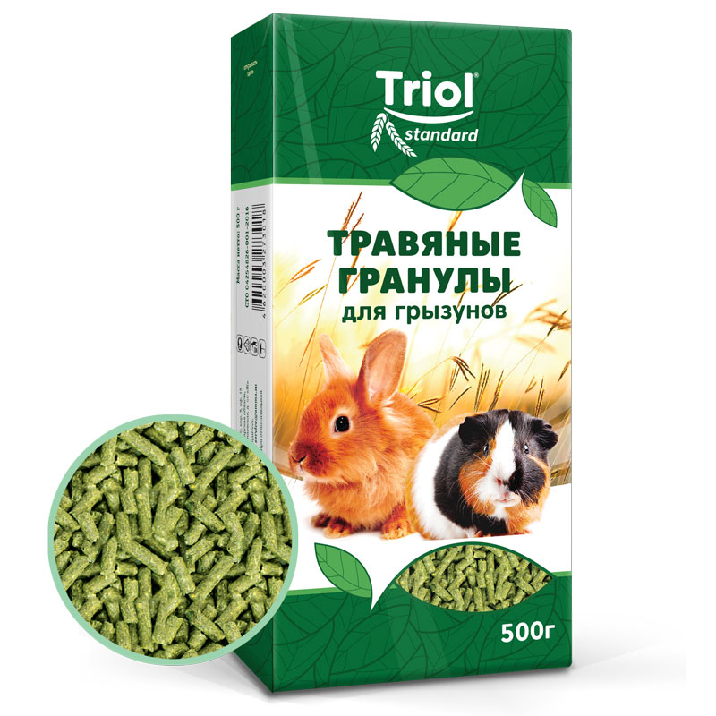 Triol Травяные гранулы для грызунов 500 г 2