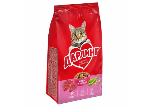 Дарлинг Мясо/овощи для кошек 1,75 кг 2