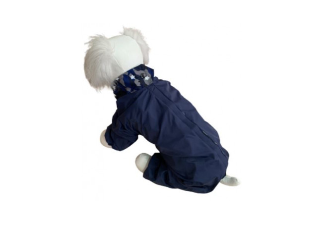 Дождевик PetFashion Звездное небо двухсторонний синий для собак XXL 2
