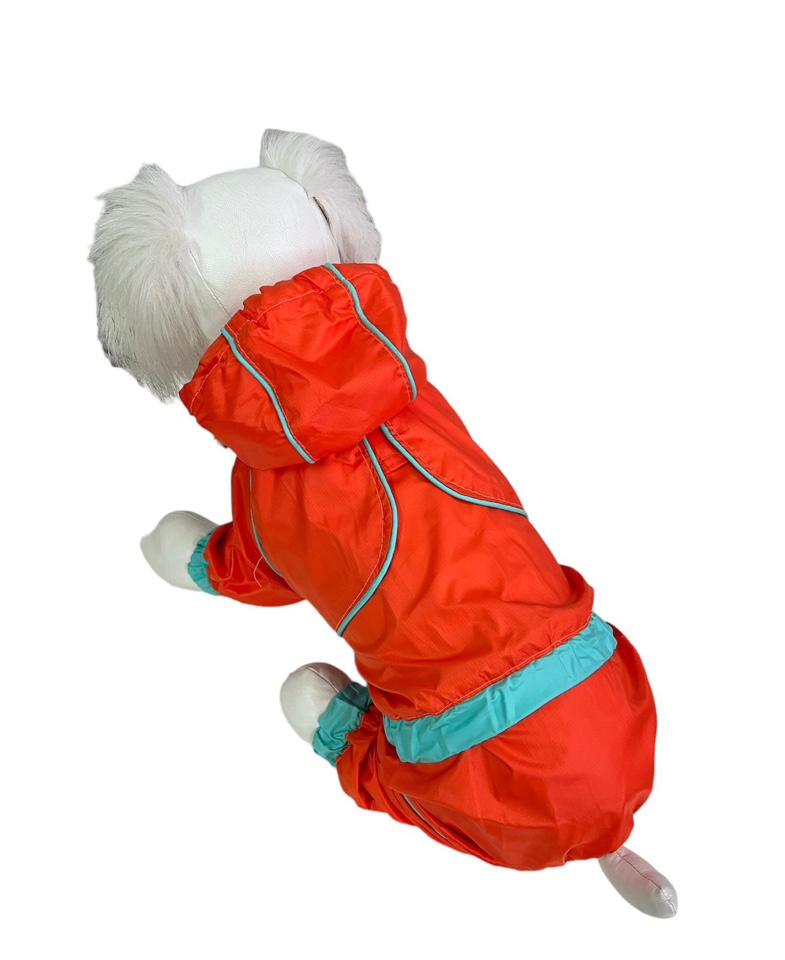 Дождевик PetFashion Туман 2 оранж для собак р.22
