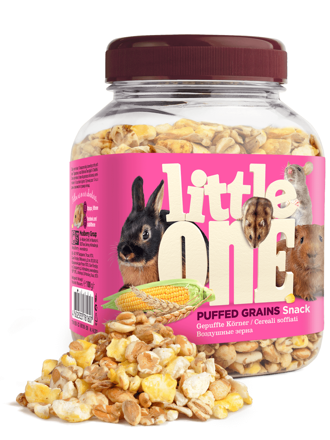 Лакомство Little One Воздушные зерна для грызунов 70 г