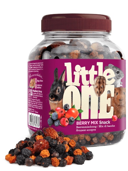 Лакомство Little One Ягодное ассорти Snack для грызунов банка 180 г