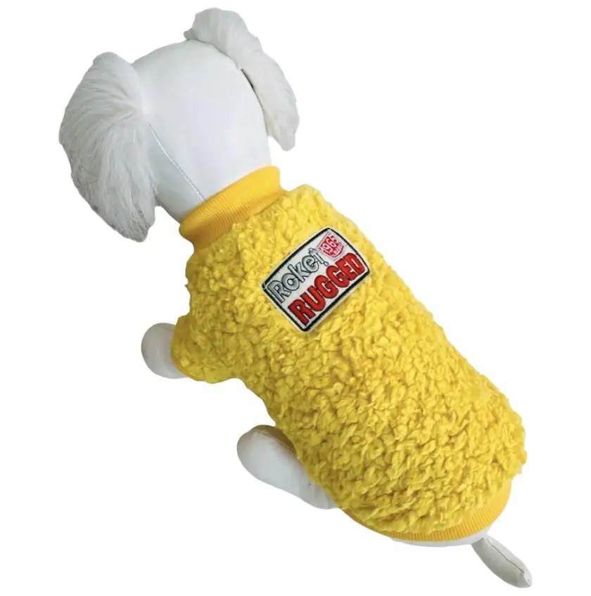 Толстовка PetFashion Roket желтая для собак