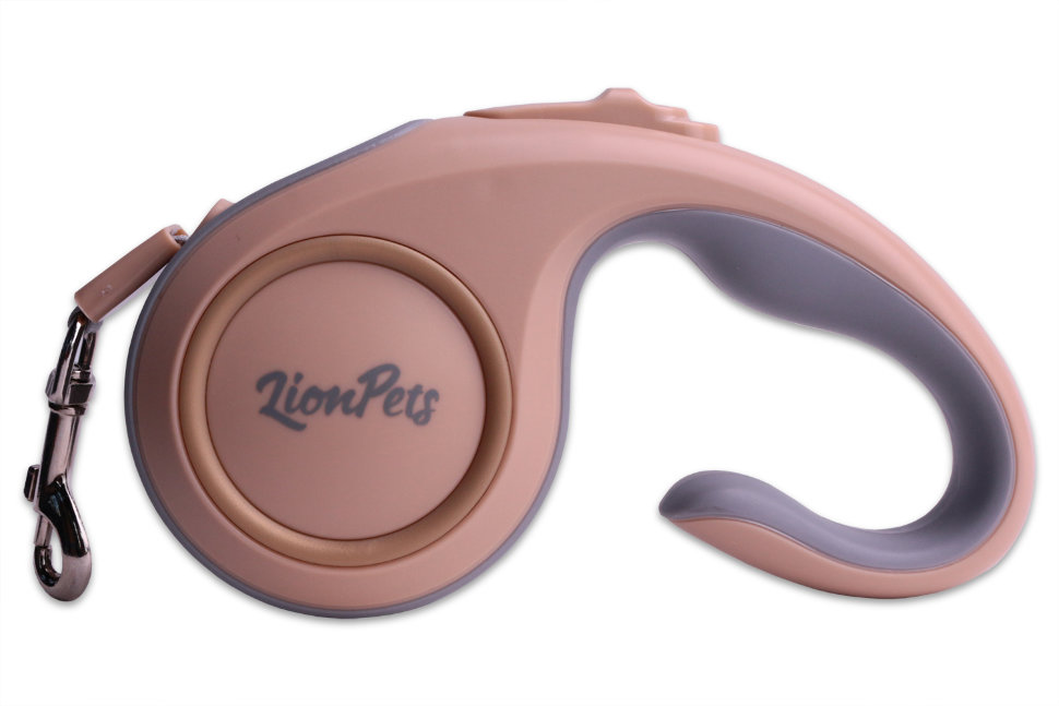 Поводок-рулетка LionPets PR8805-1 Золотое шампанское