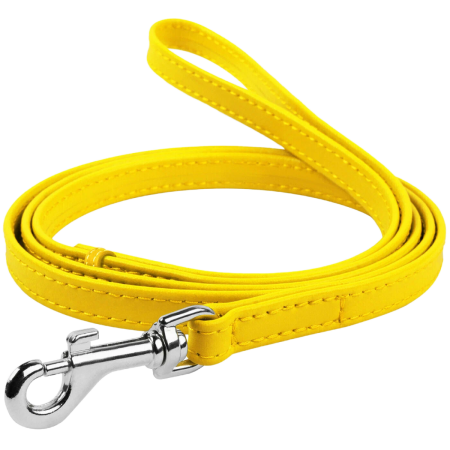 Поводок Collar Glamour Желтый/Черный/Ментол 13 мм 122 см для собак 2