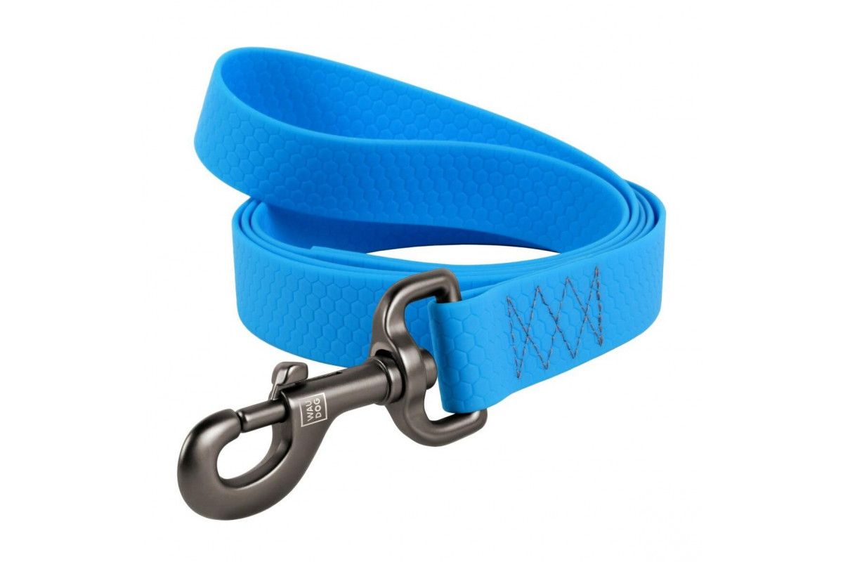 Поводок Collar WAUDOG водостойкий голубой для собак